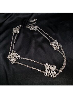 Vintage Celebrity NY 1960's-1970's Silver-Tone Chain Link Belt